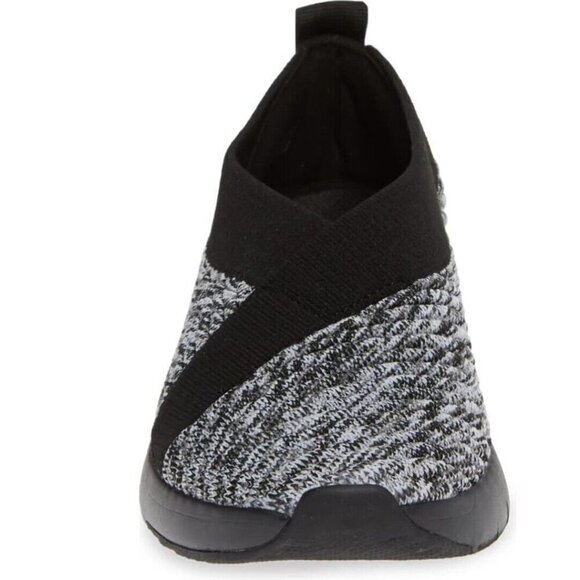 Fitflop Artknit Ballet Shoe Slip On Sneaker Women 5 Gray Black Comfort LIght 36 - Picture 6 of 7